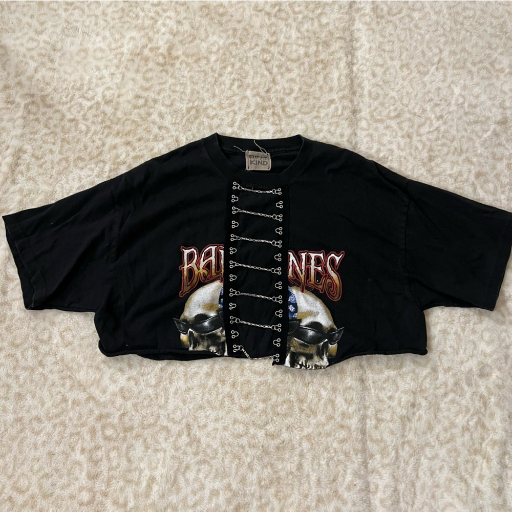 LF Chain Moto Crop T Shirt